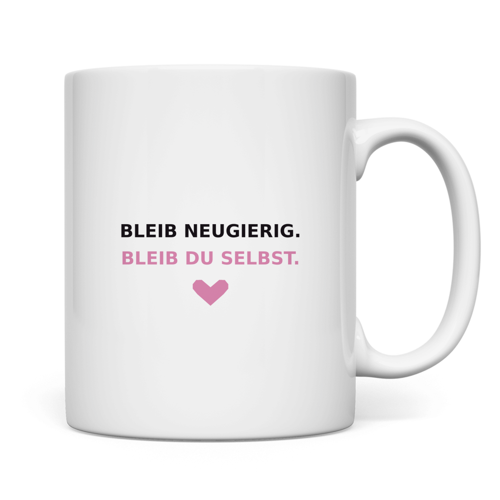 Fröhliches Fantasiewesen – weiße Tasse – Bild 2