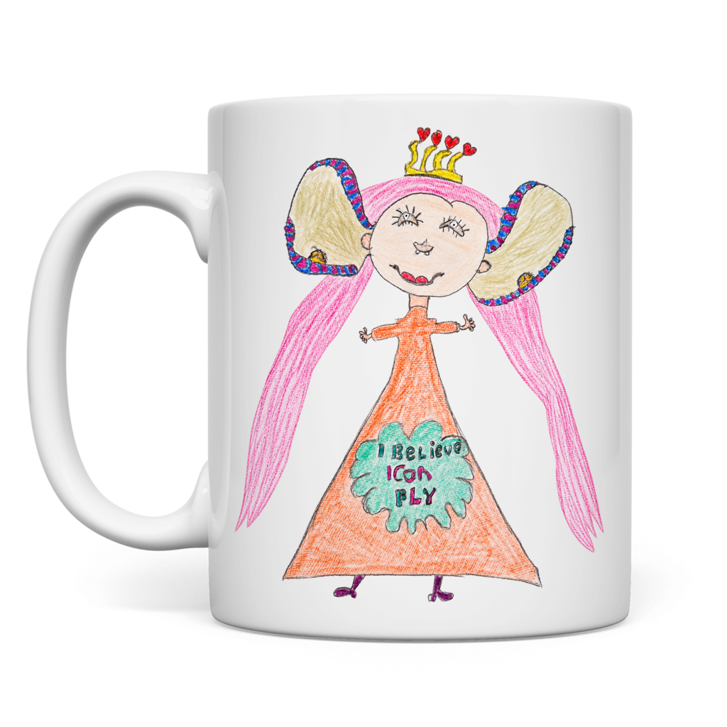 Fantasieprinzessin – weiße Tasse