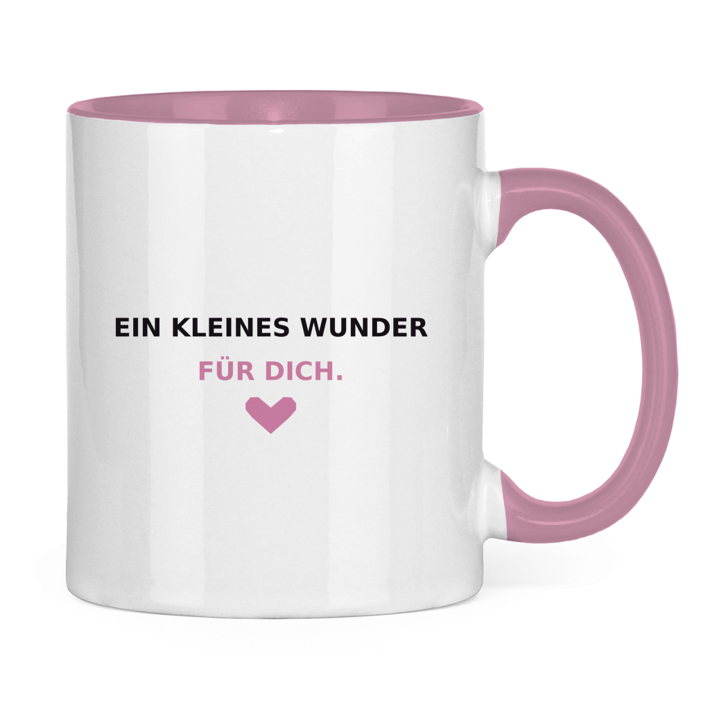 Osterei mit Schleife – weiß-rosa Tasse – Bild 2