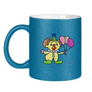 Glitzertasse Clown – Glitzertasse