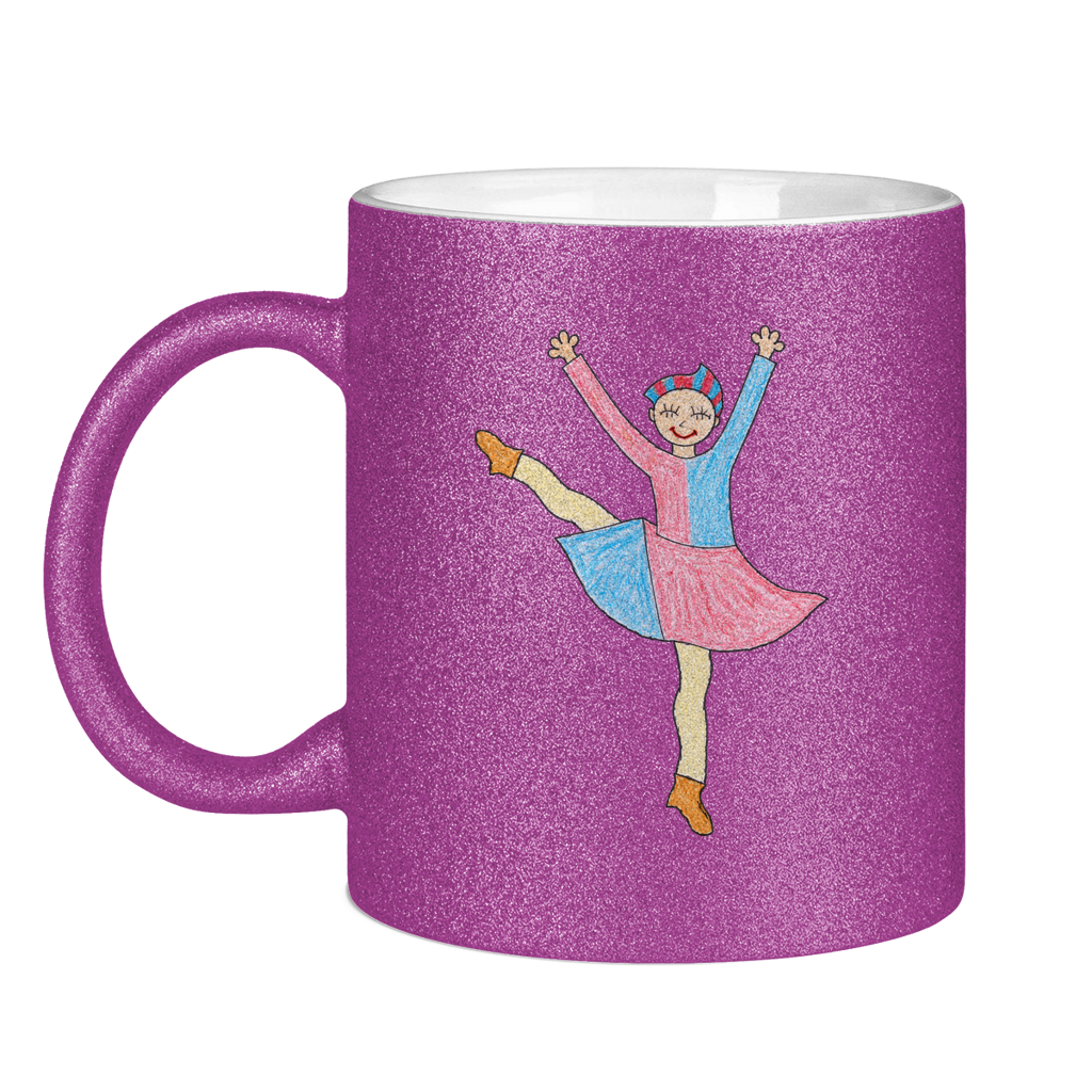 Tanzendes Mariechen – Glitzertasse – Bild 5